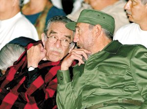 Gabo viajaba a Cuba en avi�n enviado por Fidel