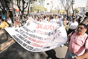 Disidentes del SME van por “cascada de protestas”