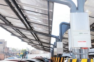 Potencial solar en estacionamientos del DF