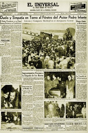 El d�a en que el pueblo llor� a Pedro Infante