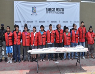 Efectivos del Ej?rcito Mexicano revelaron la detenci?n de 17 presuntos miembros del C?rtel del Golfo