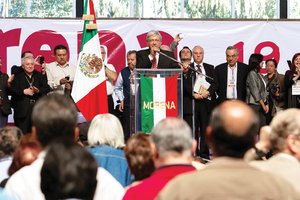Andrs Manuel Lpez Obrador encabez el congreso constituyente del Movimiento Regeneracin Nacional 