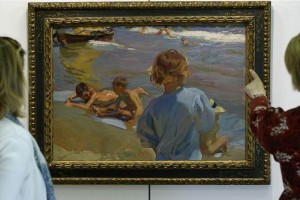 Fechada en 1916, la escena veraniega representada por Sorolla (1863-1923) aparece en el mercado por 
