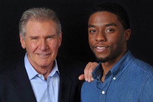 Siempre luch. An sigo luchando: Harrison Ford Harrison Ford con Chadwick Boseman, quien interpret al beisbolista Jackie Robinson en la pelcula