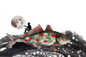 POESA ILUSTRADA Fotografa facilitada por la editorial Edelvives, de una ilustracin de Adolfo Serra para la antolog