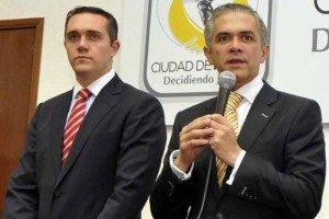 Adrin Rubalcava jefe delegacional de Cuajimalpa y Miguel ngel Mancera