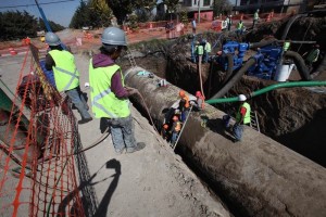 Trabajadores de la Comisin Nacional de Agua cambiaran 5 tramos de tubo y vlvulas de seccionamiento