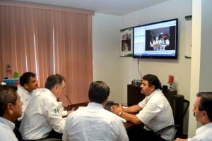 El secretario de Salud del estado, Norberto Trevio Garca-Manzo encabez una conferencia virtual co