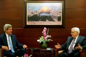 Kerry mantuvo un encuentro con el lder palestino Mahmoud Abbas en Ramala