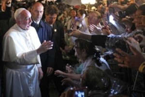 El Papa es recibido en el Santuario Nacional de Nuestra Seora de Aparecida