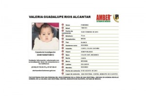 Documento de la Alerta Amber por la desaparicin de la pequea