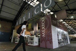 Espacio destinado a Mxico durante la Feria Internacional del Libro de Costa Rica