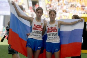 Elena Lashmanova y Anisya Kirdyapkina dominaron la prueba de los 20 kilómetros.