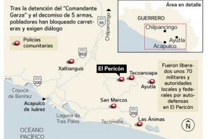 Los inconformes mantuvieron bloqueos en la carretera federal Mxico-Acapulco, en Chilpancingo y la c