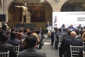 En la vieja casona de Xicotncaltl, El presidente del Senado, Ernesto Cordero enumer los logros de 