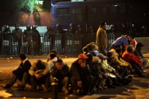 El CNTE realiza una protesta desde antes de las 07:00 horas en las inmediaciones de San Lzaro
