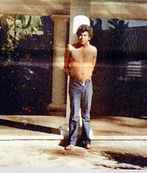Rafael Caro Quintero el da de su arresto, el 4 de abril de 1985, en su residencia de Costa Rica