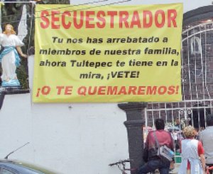 Tultepec se une contra secuestros Tultepec se une contra secuestros
