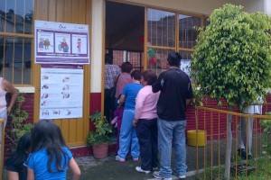 Casilla de votacin vecinal en la delegacin Magdalena Contreras