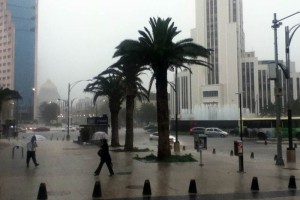 La Secretara de Seguridad Pblica del DF reporta lluvia en la zona Oriente y zona Centro de la Ciud