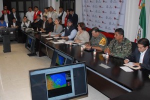 El gobernador Duarte preside la reunin con motivo de las fuertes lluvias en el estado