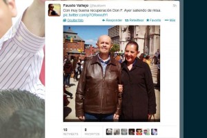 El pasado 12 de septiembre el mismo Fausto Vallejo Mora mostr� las primeras fotograf�as tras la oper