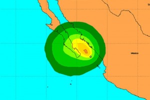 Se prev� que la depresi�n tropical Manuel se ubique al iniciar la tarde a 215 kil�metros al suroeste