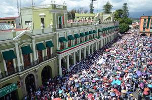 Concentran protesta Veracruz, QR y Chiapas