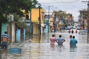 En la zona centro de Tampico, algunas comunidades reportaron inundaciones de hasta m�s de un metro d