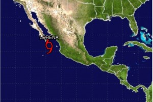 Debido a la tormenta tropical 'Lorena' en Sonora emitieron alerta azul en 14 municipios y en BCS dec