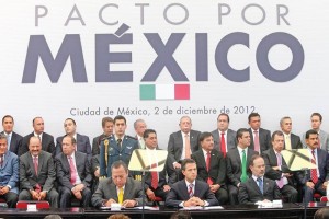 A fines del ao pasado fue firmado el Pacto por Mxico por el presidente Enrique Pea Nieto y los l