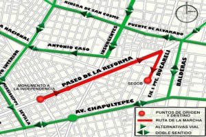 Se recomienda utilizar avenida Chapultepec, Balderas y Antonio Caso