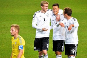 Andr Schrrle marc tres goles para que Alemania ganara con autoridad a Suecia.
