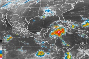 La baja presin que interacta con una onda tropical en el Mar Caribe, tiene un 40 por ciento de pro