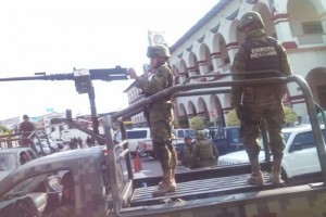 Ejrcito y federales montan operativo en Apatzingn