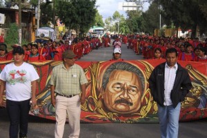 Los integrantes del Movimiento de Unificaci�n y Lucha Triqui-Asamblea de los Pueblos Ind�genas-Parti