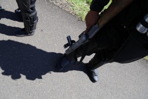 El gobierno del estado mont� desde ayer por la noche un cerco policiaco