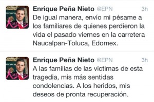 El presidente Pea Nieto se refiri al accidente en Chihuahua va redes sociales