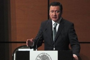 El secretario de Gobernacin, Miguel ngel Osorio durante su comparecencia en la Cmara de Diputados