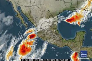 El fenmeno provocar fuertes precipitaciones en estas entidades adems en Michoacn y Nayarit