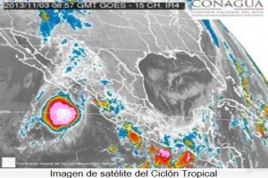 La Tormenta Tropical Sonia mantiene su desplazamiento hacia al Norte