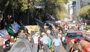 Reviven 'plantn' en Paseo de la Reforma