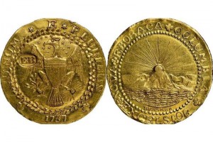 El dobln de oro, el primero acuado en Estados Unidos, fue fabricado por un vecino de George Washin