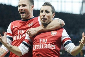 Santi Cazorla anot doblete en el duelo del Arsenal