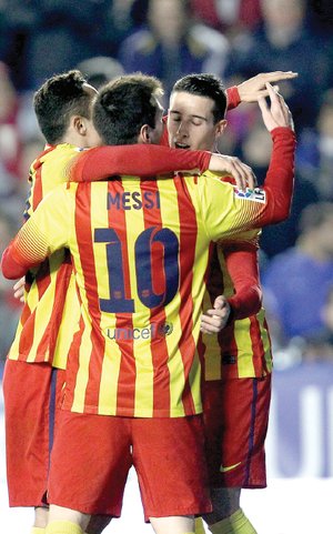 Messi brilla en su juego 400 con el Barcelona