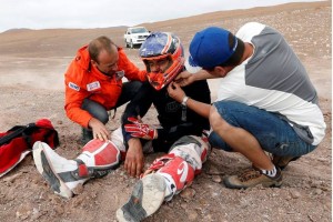 Jerem�as Esquerre no pudo continuar en la competencia debido a sus lesiones.