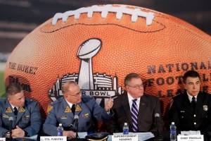 El MetLife Stadium se prepara para recibir el Super Bowl.