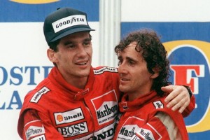 Ayrton Senna y Alain Prost protagonizaron grandes luchas en la Frmula Uno.