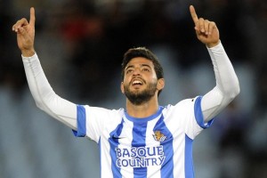 Carlos Vela luci con un tanto de gran belleza ante Elche.