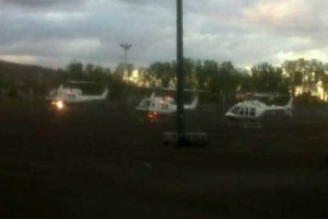 Elementos de la PGR arribaron a Michoac�n en nueve helic�pteros 